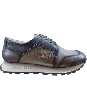 de HISPANITAS ZAPATILLA CASUAL MUJER HI233013 PEWTER GRIS GRIS PARDO