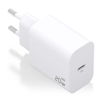 cargador aisens gan 20w 1xusb-c pd30 blanco