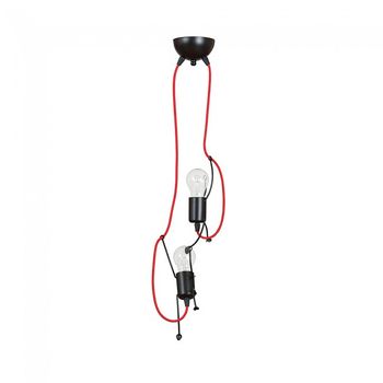 Lámpara colgante infantil mime negro (2 luces)