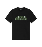 ax armani exchange para hombre xm002413af10361uc001 camiseta slim-fit negro xxl casual algodon manga corta