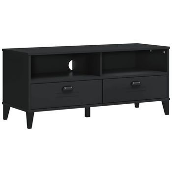 Mueble Para Tv Viken Madera De Ingeniería Negro Vidaxl