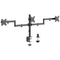 soporte de mesa aisens dt27tsr-281 para 3 monitores acero vesa 100x100 10kg por brazo