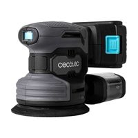 cecotec lijadora rotorbital a bateria 21v y 2000mah perfectsurface 2120 rotate 13000rpm 12 recambios deposito de polvo