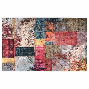 Alfombra Lavable Patchwork Multicolor 160x230 Cm Vidaxl