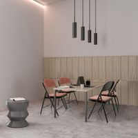 silla de tela  rosa