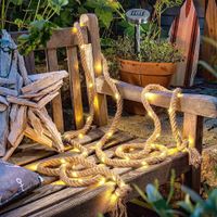 solar decorative rope light 4m - 45 warm white led