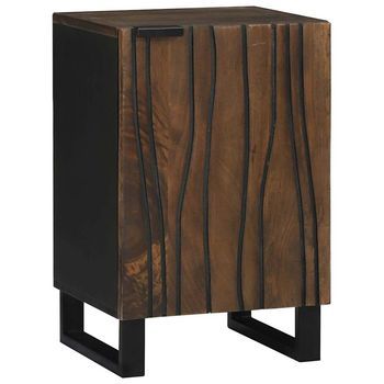 Gabinete De Lavabo Para Baño Nogal 38 X 33,5 X 58 Cm Vidaxl