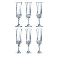 juego de 6 copas flauta cristal 14 cl