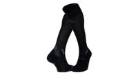 calcetines de compresion bv sport trail ultra negro gris