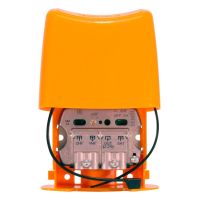 televes nanokom amplificador de antena para mastil 3 entradas 24db