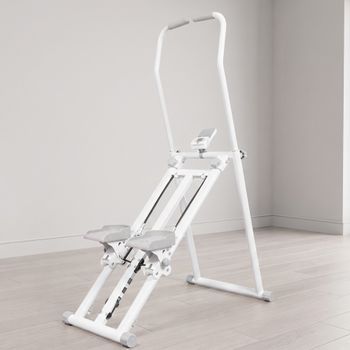 Stepper De Escalera Sportnow Acero, 90x50x133 Cm, Blanco