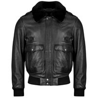 oakwood cazadora de cuero b12 para hombre