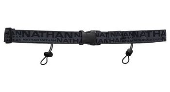 Ceinture porte dossard nathan race number nutrition gris