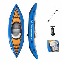 kayak hinchable bestway hydro-force cove champion 275x81 cm individual con remo y bomba