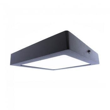 Plafón de techo exterior led gelys cuadrado (18w)