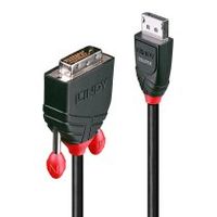 lindy 41491 adaptador de cable de vadeo 2 m displayport dvi-d negro