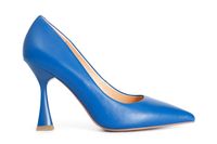 zapato de salon de napa royal blue