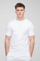 camiseta tall basica ajustada al musculo blanco