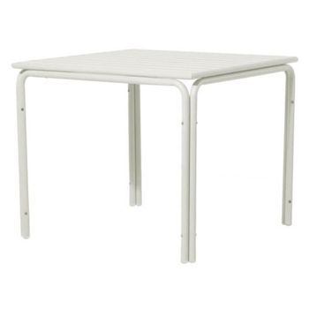 Mesa Aluminio Alegria Blanca 70x70 Cm