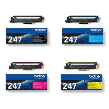 Original Multipack Brother MFC-L3750CDW Printer Toner Cartridges (4 Pack) -TN247BK