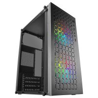 mars gaming mc-core caja pc micro-atx ultra-compacta 2x ventilador frgb usb 30 ventana negro