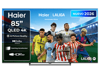 tv qled 85 - haier s80g series h85s80gux 4k hdr10 google tv ai picture quality gaming 120hz negro