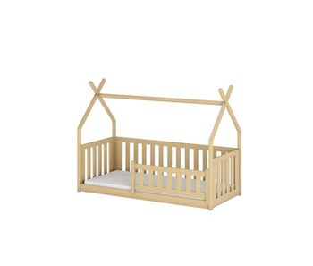 La casa-cama bodzio fabricada en madera maciza, es perfecta para el juego imaginativo.
