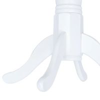 mesa de comedor  mesa de cena madera maciza de caucho blanco y marron 106 cm