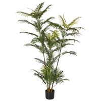 planta artificial en maceta verde negro palmera material hojas de plastico 180 cm interior palm tree