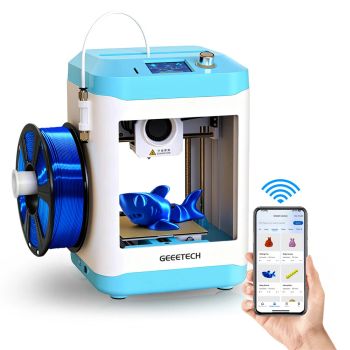 [EU Direct] Impresora 3D GEEETECH M1S Mini para niños con pantalla LCD de 2.4 pulgadas, alta velocidad de 250 mm/s, tran
