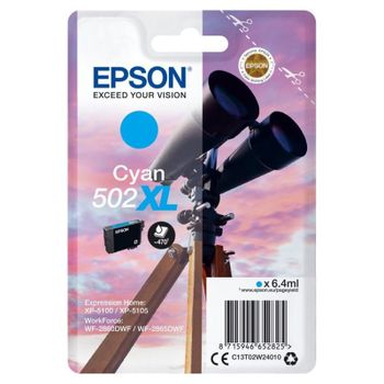 Cartucho de Tinta Epson 502XL Cian Alto Rendimiento