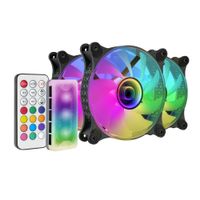 mars gaming mf-3dkit kit 3 ventiladores argb 360 12cm espejo infinito 3d sistema anti-vibraciones controlador argb mando a distancia rf compatibilidad total kit refrigeracion negro o blanco