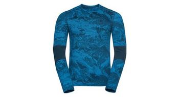 Camiseta de manga larga odlo whistler eco azul