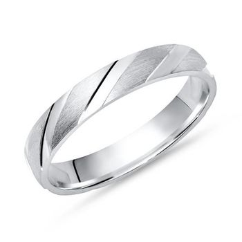 Anillo de plata 925 auténtica de 4 mm de ancho