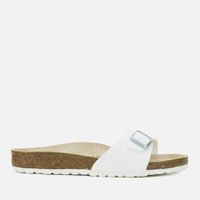 birkenstock womens madrid slim fit single strap sandals - white - eu 39uk 55