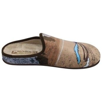 Vulca-bicha Pantuflas Chinelas coyote para hombre