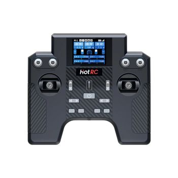 HOTRC HT-8A 2.4GHz 8CH FHSS 1.7-Pulgadas Pantalla a Color Transmisor de Radio para Modelos de Coche RC Barco Avión