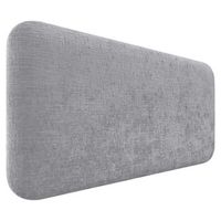 dhome cabecero tapizado en lana liso redondeado para pared acusticos cabeceros absorbentes cabezal cama dormitorio gris claro 90cm