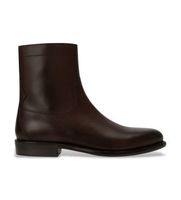 polo ralph lauren para hombre 811p15889002 botines de piel owen zip boot dark marron 43 plano cremallera casual