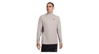 camiseta de media cremallera nike dri fit trail gris para hombre