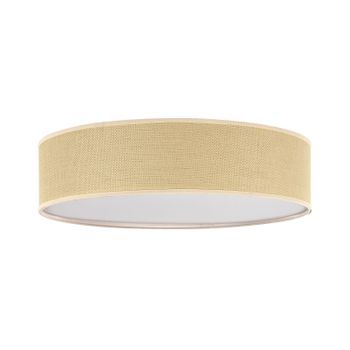 Lámpara De Techo De Acrílico Natural 60 Cm Papel Ratán Dormitorio Magno