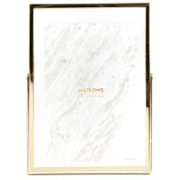 marco de cristal y acero dorado formato 10x15 cm