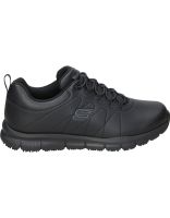 zapatos de trabajo skechers work nampa beja negros 40