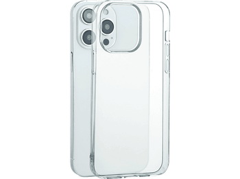Funda móvil - ISY Clear ISC 1036, Para iPhone 15 Pro, Termoplástico, Salpicaduras, Impactos, Transparente