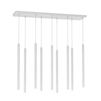 Lámpara colgante uza gris (9 luces)