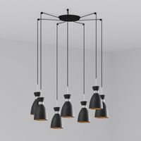 lampara colgante retro 7 luces