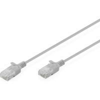 cable de red digitus cat6 uutp slim patch 03m gris