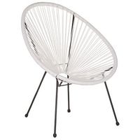 silla de balcon de ratan sintetico blanco resistente a la intemperie sala de estar jardin bistro moderno acapulco ii