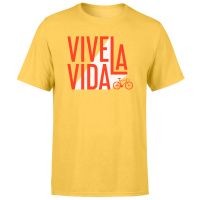 vive la vida mens yellow t-shirt - s - yellow