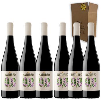 Natureo Garnacha 0,0 - Sin Alcohol - Rico Y Aterciopelado Con - Pack 6 Botellas 75 Cl - 0,0% Vol.